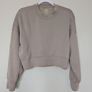 YPB Abercrombie Neo-nit Tan Crewneck Sz S